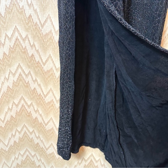 Vintage JSC Sparkly Mermaid Black Maxi Dress Gown - Picture 6 of 8